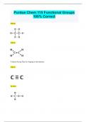 Purdue Chem 115 Functional Groups 100% Correct