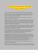 AINS 101 Exam Questions With 100&percnt; Correct Answers
