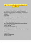 AINS 101&colon; Practice Questions and Answers &lpar;Graded A&plus;&rpar;