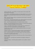 AINS 101 Exam Questions with 100&percnt; Correct Answers &vert; Verified