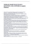 NURS 623 MARYVILLE EXAM 1 QUESTION AND ANSWERS &lpar;Complete Solution&rpar;