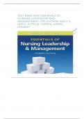 Test Bank for Essentials of Nursing Leadership and Management 7th Edition Weiss (2)