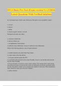 ITLS Basic Pre-Test (Exam version 9.1 (3/2024) Latest Questions With Verified Solutions