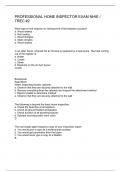 PROFESSIONAL HOME INSPECTOR EXAM NHIE &sol; TREC &num;2