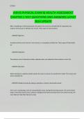 JARVIS PHYSICAL EXAM & HEALTH ASSESSMENT CHAPTER 1 TEST QUESTIONS AND ANSWERS LATEST 2024 UPDATE