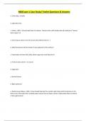 NBDE part 1 Case Study/ Testlet Questions & Answers