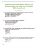 NR302 Final Comprehensive Exam Questions and  Answers / NR 302 Final Exam Latest Edition 2023 |100% Correct Q & A|