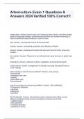 Arboriculture Exam 1 Questions & Answers 2024 Verified 100&percnt; Correct&excl;&excl;