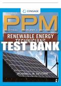 Test Bank For Practical Problems in Mathematics for Renewable Energy Technicians - 1st - 2017 All Chapters - 9781285079332