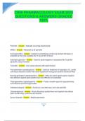 CRNI PHARMACOLOGY EXAM 2024 QUESTIONS & ANSWERS GRADED 100&percnt;