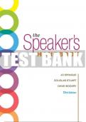 Test Bank For The Speaker's Handbook, Spiral bound Version - 12th - 2019 All Chapters - 9781337558617