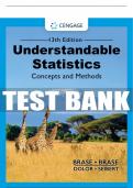 Test Bank For Understandable Statistics - 13th - 2023 All Chapters - 9780357719176
