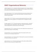 DSST Organizational Behavior 168 Questions with 100&percnt; Correct Answers &vert; Verified &vert; Updated 2024