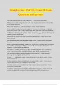 Straighterline, PSY101, Exam #1 Exam Questions and Answers
