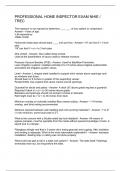 PROFESSIONAL HOME INSPECTOR EXAM NHIE &sol; TREC
