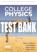 Test Bank For College Physics - Third Edition ©2021 All Chapters - 9781319339180