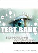 Test Bank For Discovering Psychology: The Science of Mind - 3rd - 2019 All Chapters - 9781337561815
