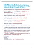 NCRA Practice Tests EXAM LATEST REAL EXAM 200&plus; QUESTIONS AND CORRECT ANSWERS WITH RATIONALES&vert;ALREDY GRADED A&plus;