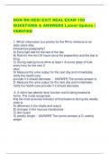 NGN RN HESI EXIT REAL EXAM 100 QUESTIONS & ANSWERS Latest Update &vert; VERIFIED