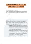 Comprehensive NCLEX-RN Challenge Exam #15