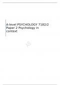 AQA A-level PSYCHOLOGY  Paper 2 MARK SCHEME JUNE 2023   7182/2 