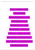 Test Bank for Anatomy & Physiology&colon; An Integrative Approach&comma; 4th Edition&comma; MichaelMcKinley&comma;ValerieO&rsquo;Loughlin&comma;TheresaBidle