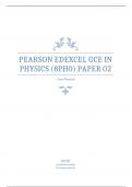 PEARSON EDEXCEL AS PHYSICS PAPER 2 QUESTION PAPER AND MARK SCHEME JUNE 2023