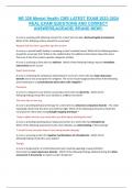 NR 326 Mental Health CMS LATEST EXAM 2023-2024 REAL EXAM QUESTIONS AND CORRECT ANSWERS&vert;AGRADE&vert; BRAND NEW&excl;&excl;