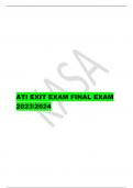 ATI EXIT EXAM FINAL EXAM  20232024