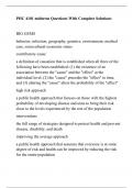 PHC 4101 midterm Questions With Complete Solutions