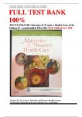 TEST BANK FOR Maternity & Women’s Health Care, 11th edition /2024