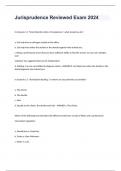 Jurisprudence Reviewed Exam 2024
