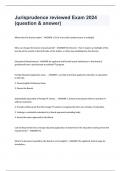 Jurisprudence reviewed Exam 2024 &lpar;question & answer&rpar;