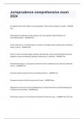 Jurisprudence comprehensive exam 2024