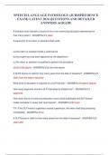 SPEECH-LANGUAGE PATHOLOGY &lpar;JURISPRUDENCE EXAM&rpar; LATEST 2024 QUESTIONS AND DETAILED ANSWERS AGRADE