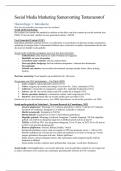 Social Media Marketing Compacte Samenvatting Tentamenstof (22 blz)
