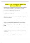 IHS ILE Study Guide &vert;Latest Update 2024  Questions and Answers