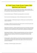 IL CADC Study Guide &vert;Latest Update 2024  Questions and Answers