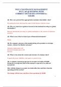 WGU C214 FINANCE MANAGEMENT PVCC &sol;65 QUESTIONS WITH CORRECT DETAILED ANSWERS&sol;A&plus; GRADE