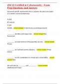 &lpar;ISC&rpar;2 Certified in Cybersecurity - Exam Prep Questions And Answers