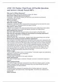 ANSC 221 Purdue&colon; Final Exam All Possible Questions and Answers Already Passed 100&percnt;