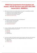 NR302 Final Comprehensive Exam Questions and  Answers / NR 302 Final Exam Latest 2023-2024 |100%  Correct Q & A| - GRADED A+