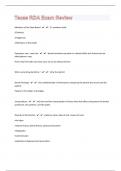 Texas RDA 42 Exam Review Questions with 100&percnt; Correct Answers &vert; Updated & Verified