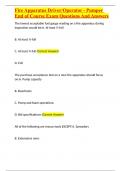 Fire Apparatus Driver&sol;Operator - Pumper End of Course Exam Questions And Answers