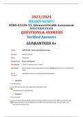 2023/2024 BRAND NEW!!! NURS-6512N-53, Advanced Health Assessment MIDTERM EXAM QUESTIONS & ANSWERS Verified Answers GUARANTEED A+