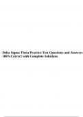 Delta Sigma Theta Practice Test Questions and Answers 100%Correct with Complete Solutions. 