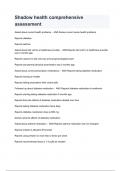 Shadow health comprehensive assessment Exam Questions with complete solutions 2024&lpar; A&plus; GRADED 100&percnt; VERIFIED&rpar;&period;