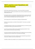 TNCC practice exam Questions and Correct Answers&period;