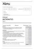 AQA  MATHEMATICS Paper 1 June 2023