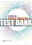 Focus on Adult Health: Medical-Surgical Nursing 2nd EditionTest Bank